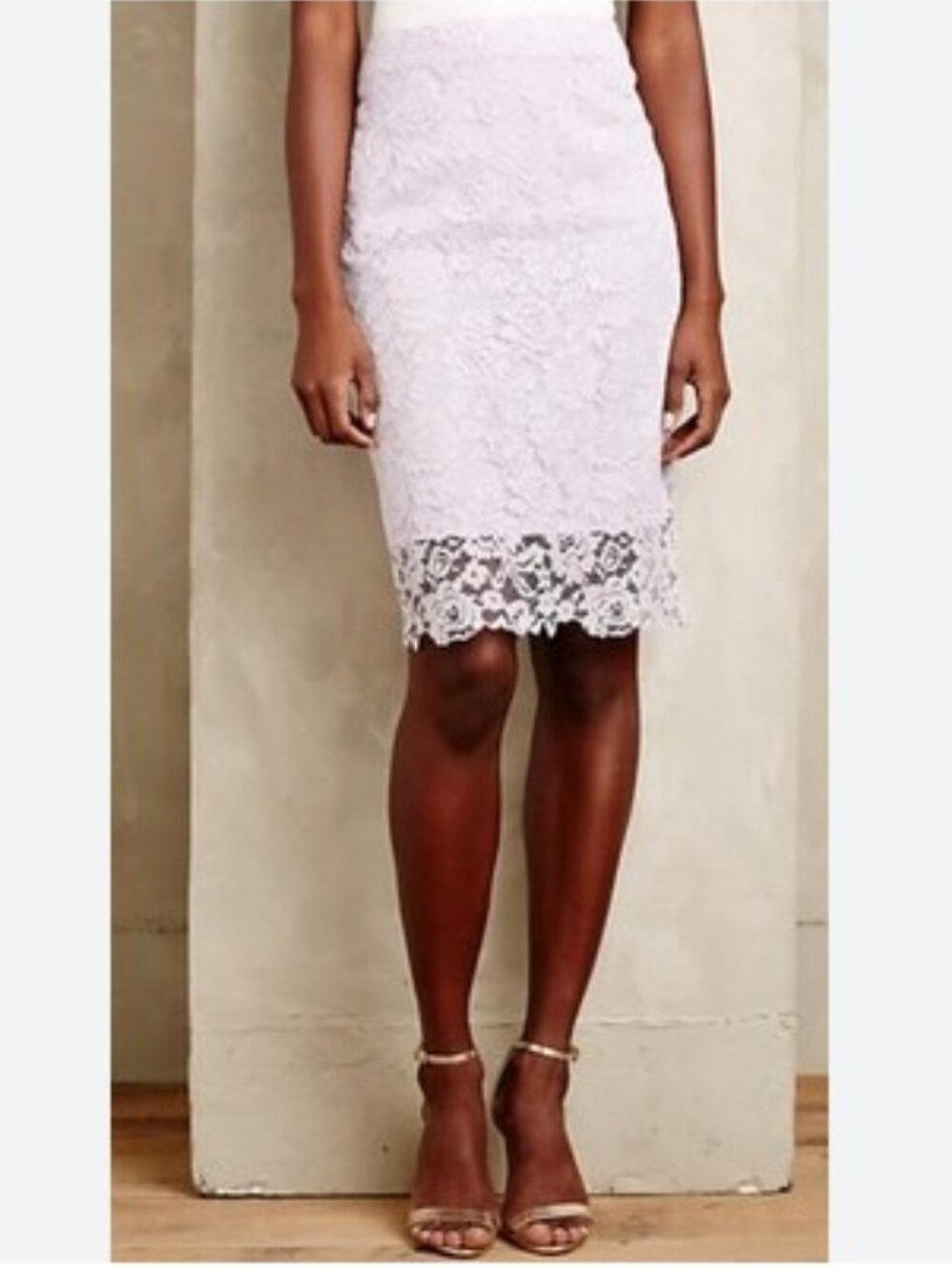Anthropologie / Mignon Doo Laced-Veiled Skirt in Lavender – Size Medium